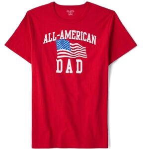 Men's The children's place all American dad patriotic graphic tee RED XLARGE